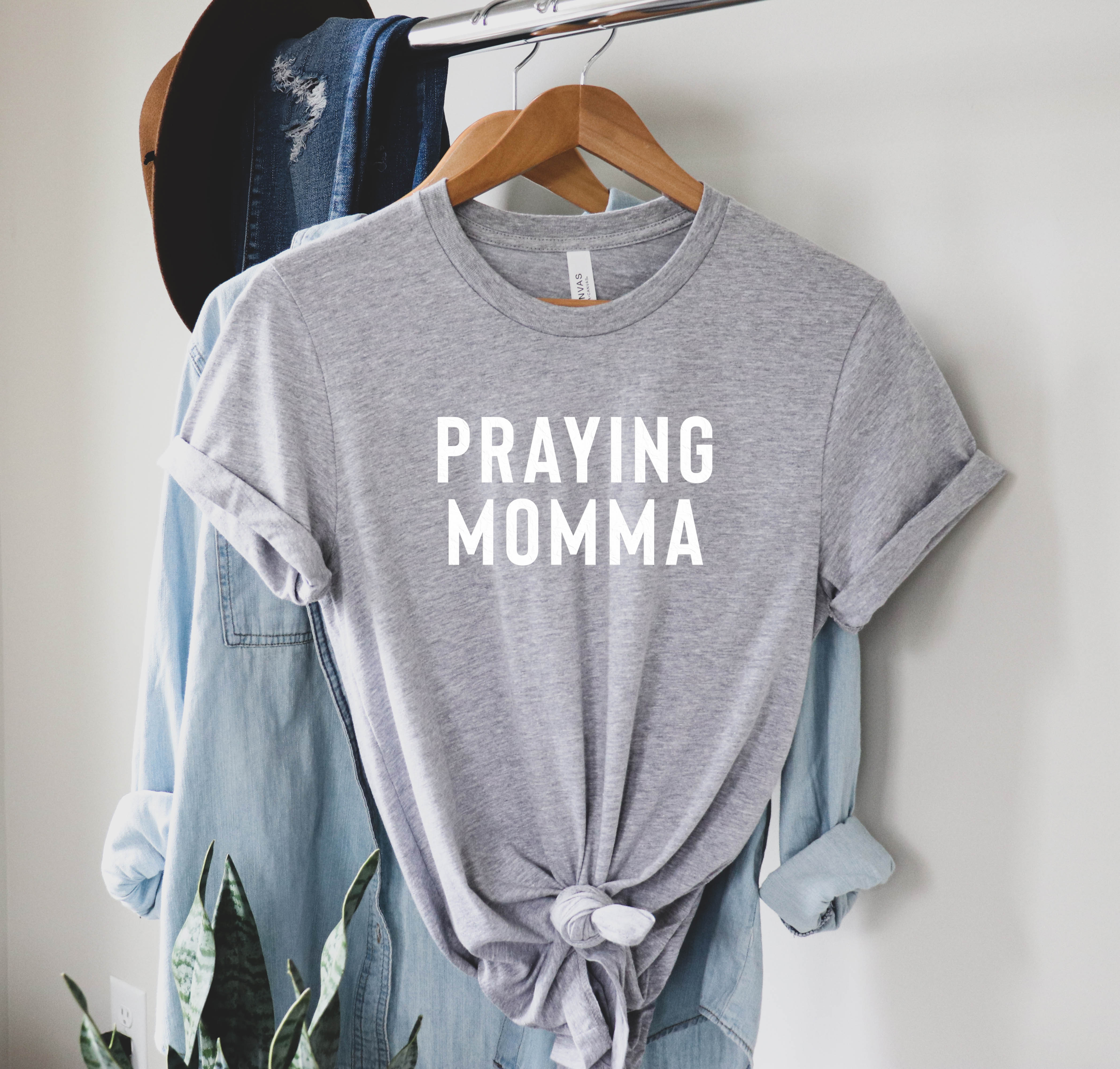 Praying Momma® T-Shirt | Athletic Heather