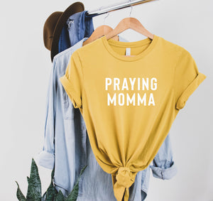 Praying Momma® T-Shirt | Mustard